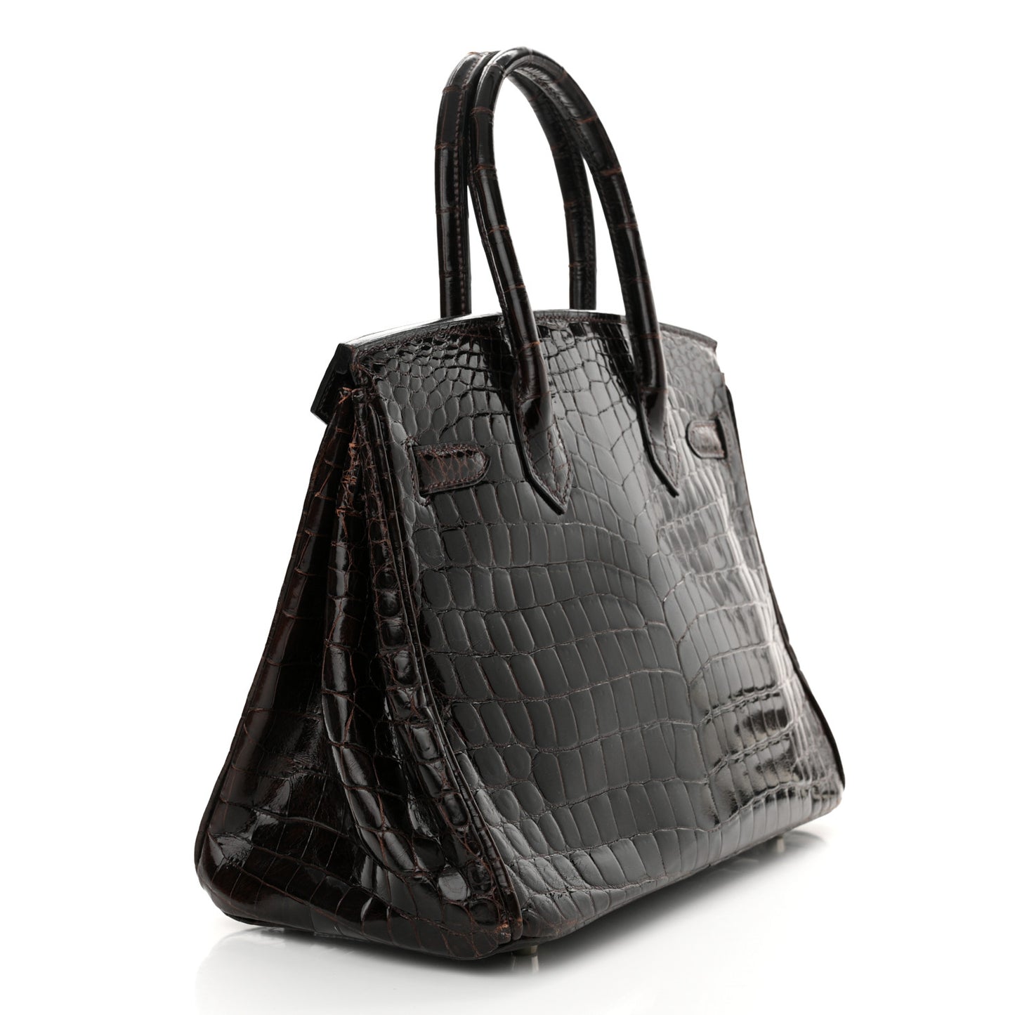 Shiny Niloticus Crocodile Birkin 30 Havane