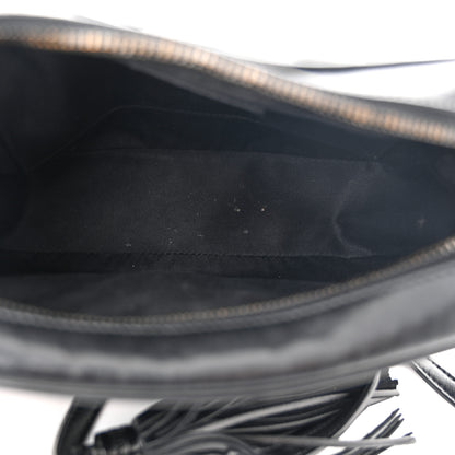 Saint Laurent Calfskin Matelasse Monogram Monochrome Lou Camera Bag Black 5 of 12