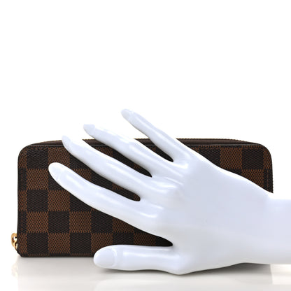 Louis Vuitton Damier Ebene Clemence Wallet Cherry 2 of 8