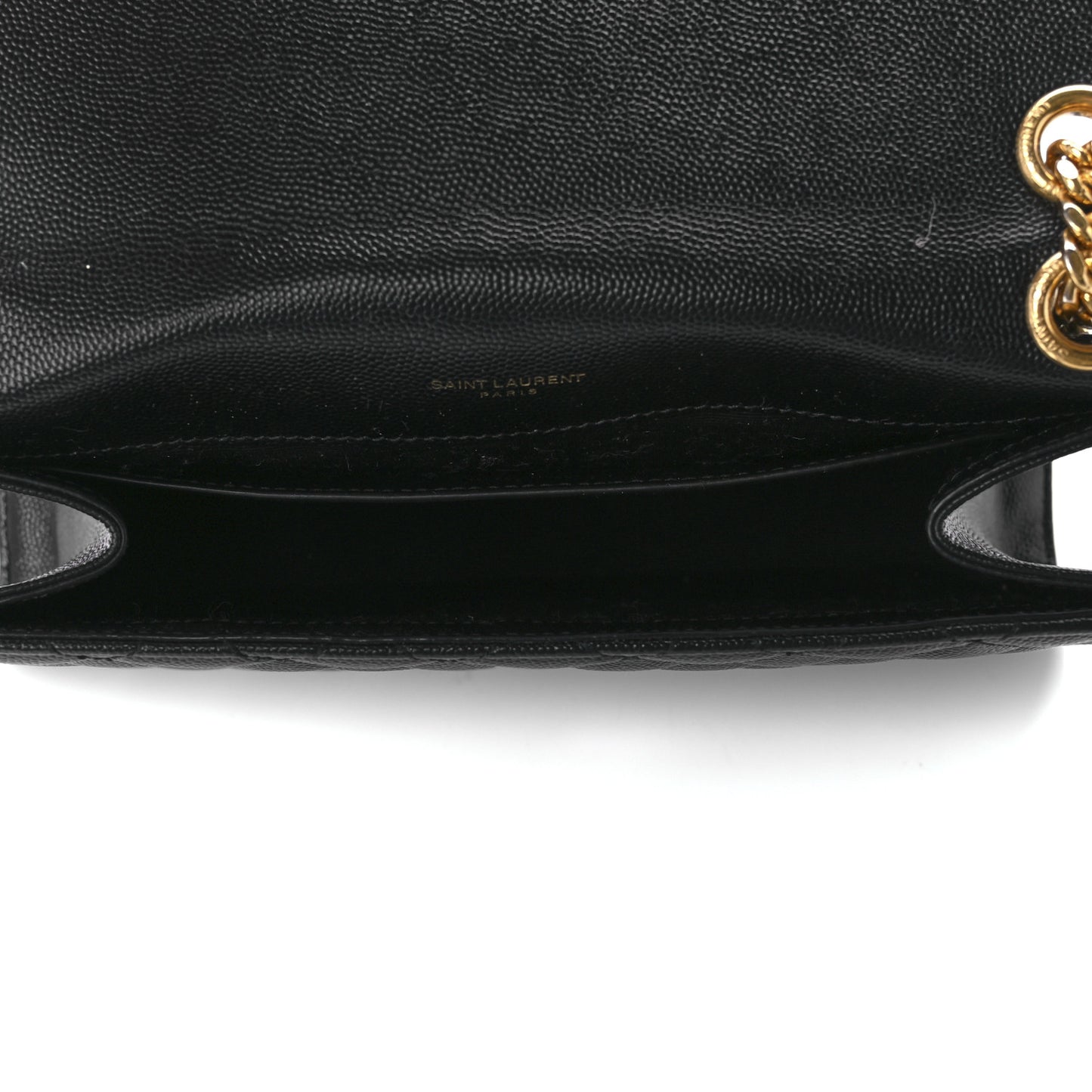 Grain De Poudre Textured Mixed Matelasse Triquilt Medium Monogram Satchel Black
