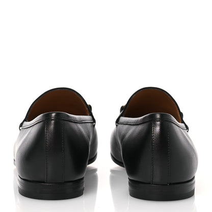 Gucci Calfskin Horsebit Womens Jordaan Loafers 39.5 Black 5 of 13