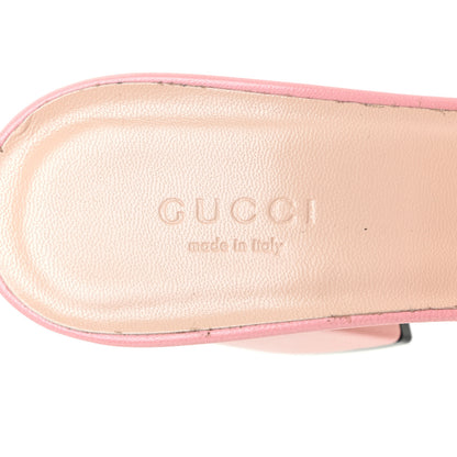 Gucci Malaga Kid GG Marmont Fringe 75mm Slide Sandals 38 Wild Rose 10 of 15