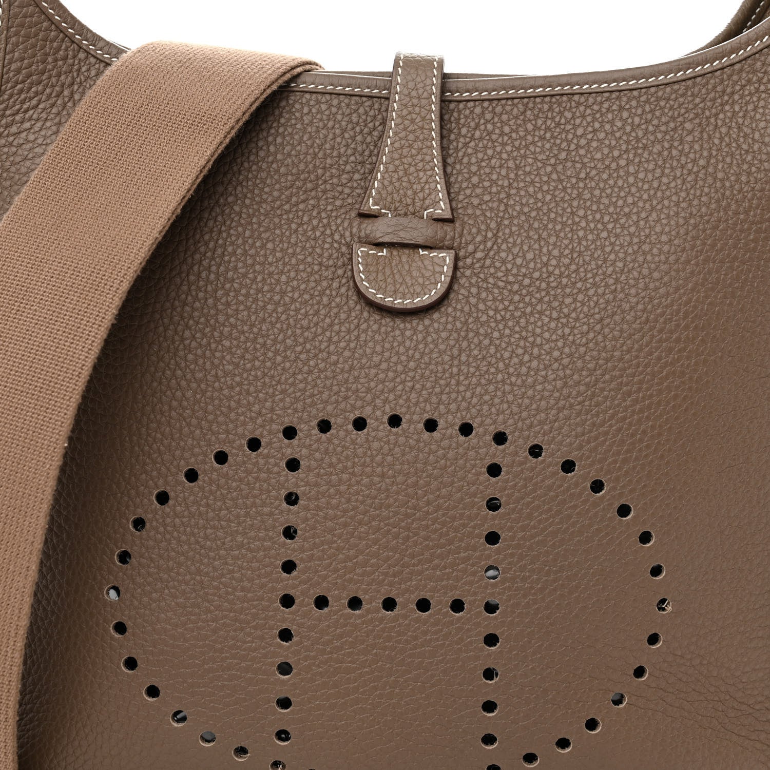 Hermes Taurillon Clemence Evelyne III PM Etoupe 9 of 15