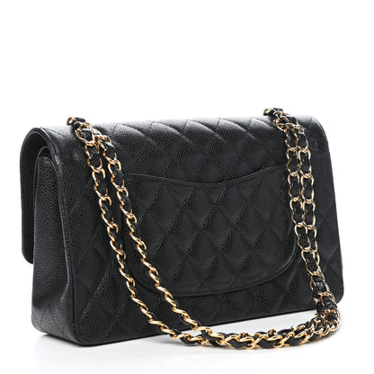 Chanel Caviar Quilted Medium Double Flap Black 3 of 11