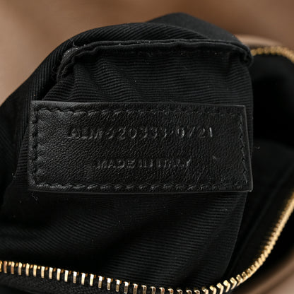 Saint Laurent Lambskin Quilted Toy Loulou Puffer Monogram Chain Satchel Nude Powder 7 of 11