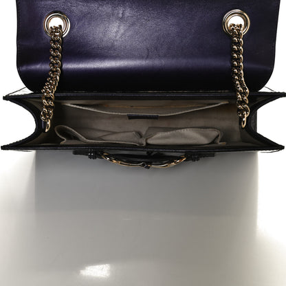 Gucci Shine Guccissima Medium Emily Chain Shoulder Bag Melanzana 5 of 14