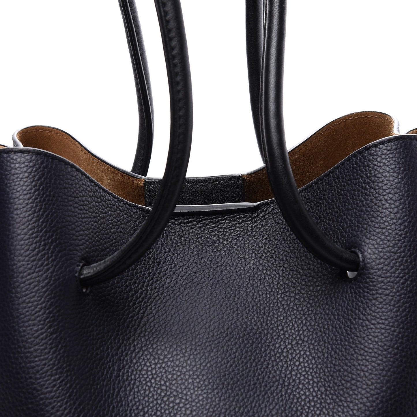 Calfskin Small Flamenco Knot Bag Midnight Blue Black