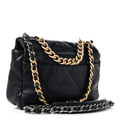 Chanel Lambskin Quilted Medium Chanel 19 Flap Black 3 of 13