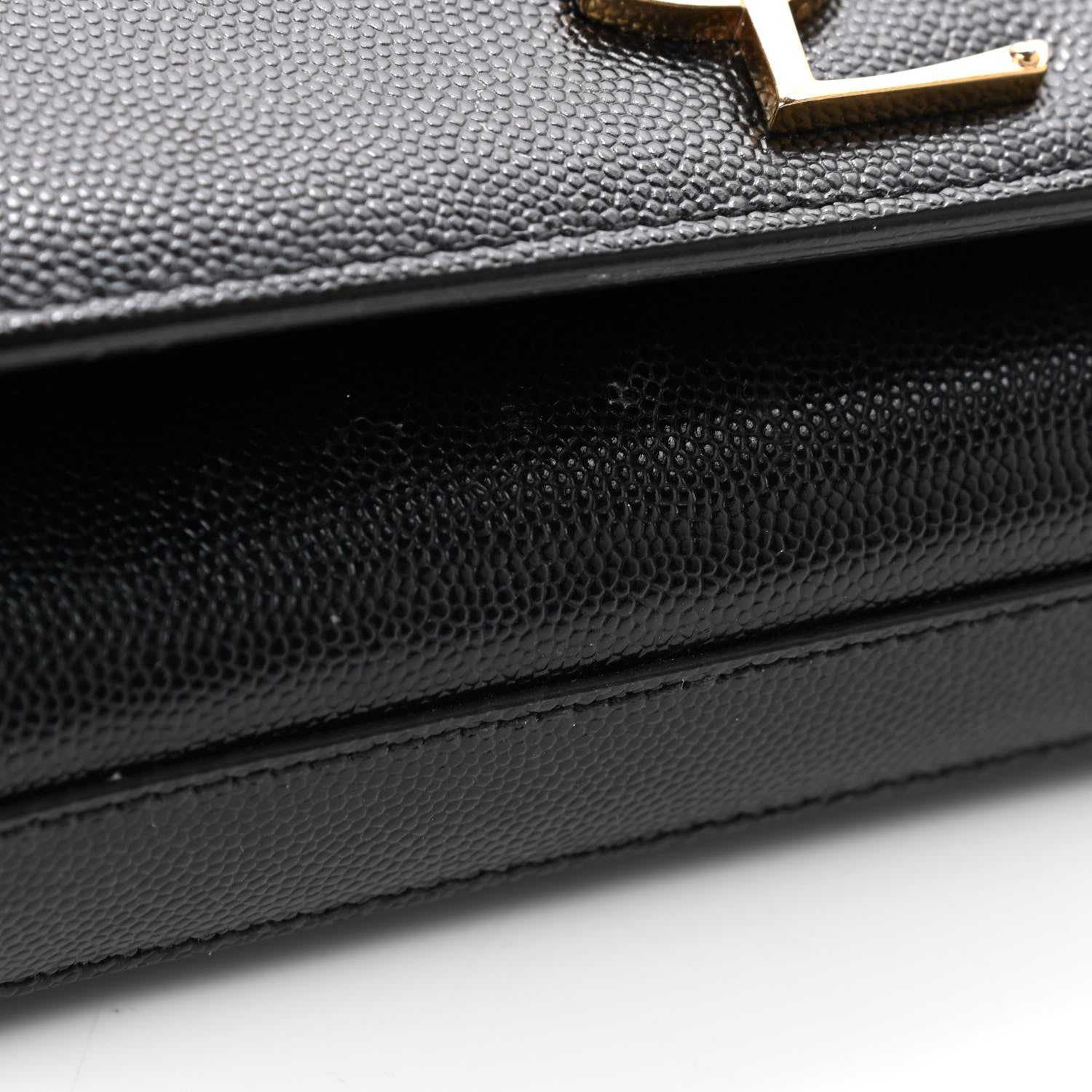 Saint Laurent Grain De Poudre Small Monogram Kate Satchel Black 9 of 10