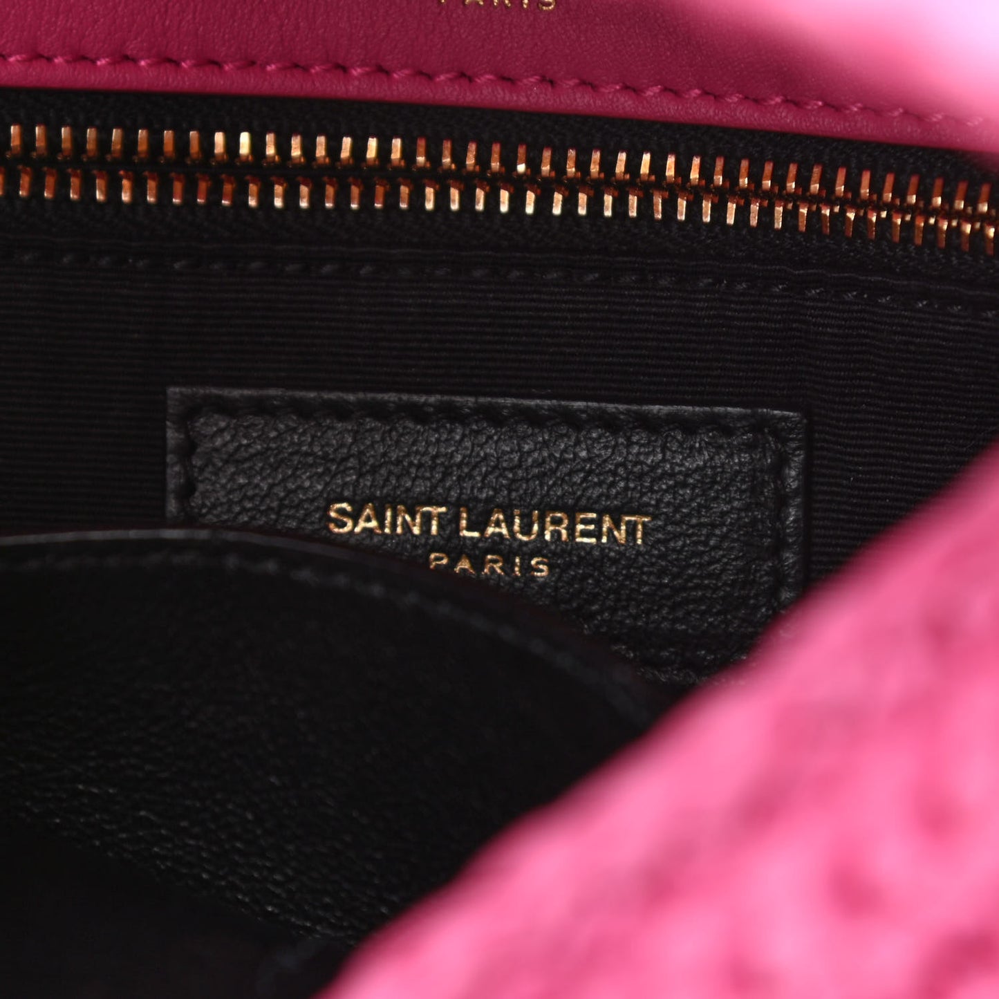 Raffia Calfskin Monogram Medium Niki Chain Satchel Bright Pink
