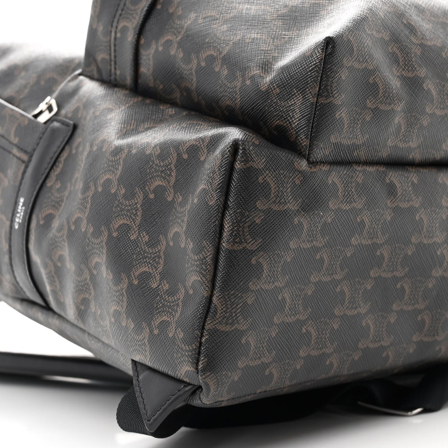 Triomphe Canvas XL Calfskin Backpack Black
