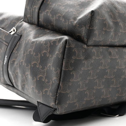 Celine Triomphe Canvas XL Calfskin Backpack Black 10 of 11