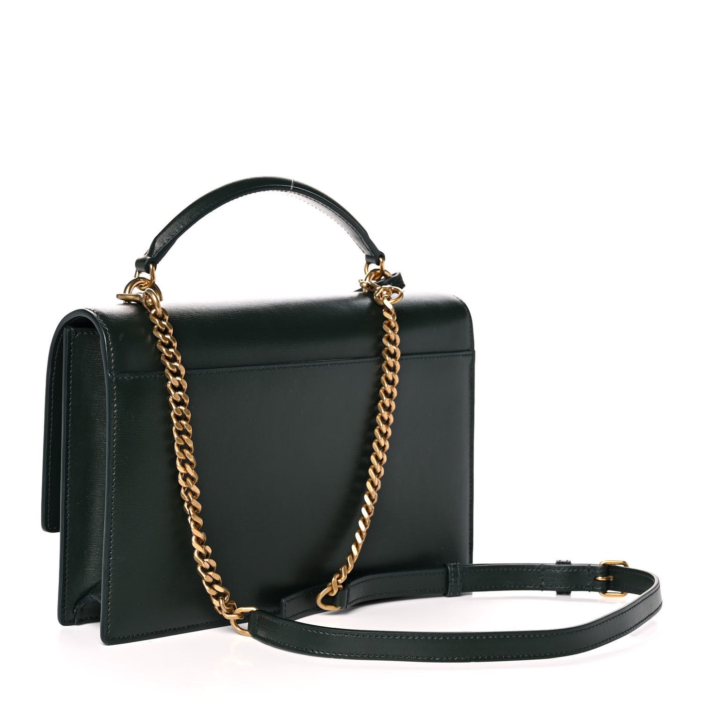 Calfskin Medium Monogram Sunset New Vert Fonce