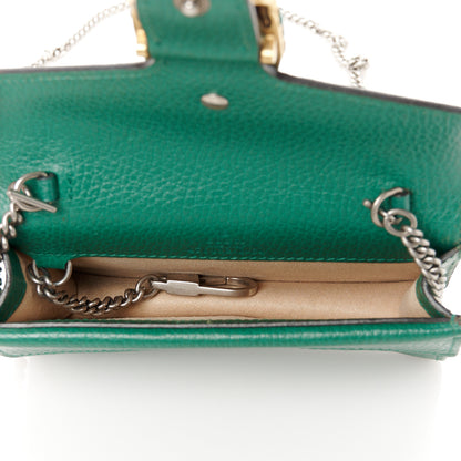 Gucci Calfskin Super Mini Dionysus Shoulder Bag Emerald 5 of 9
