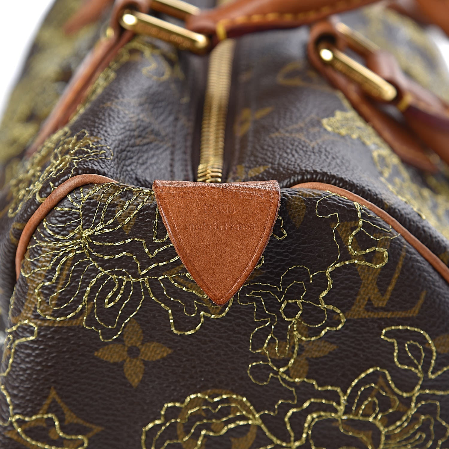 Louis Vuitton Monogram Dentelle Speedy 30 Gold 6 of 18