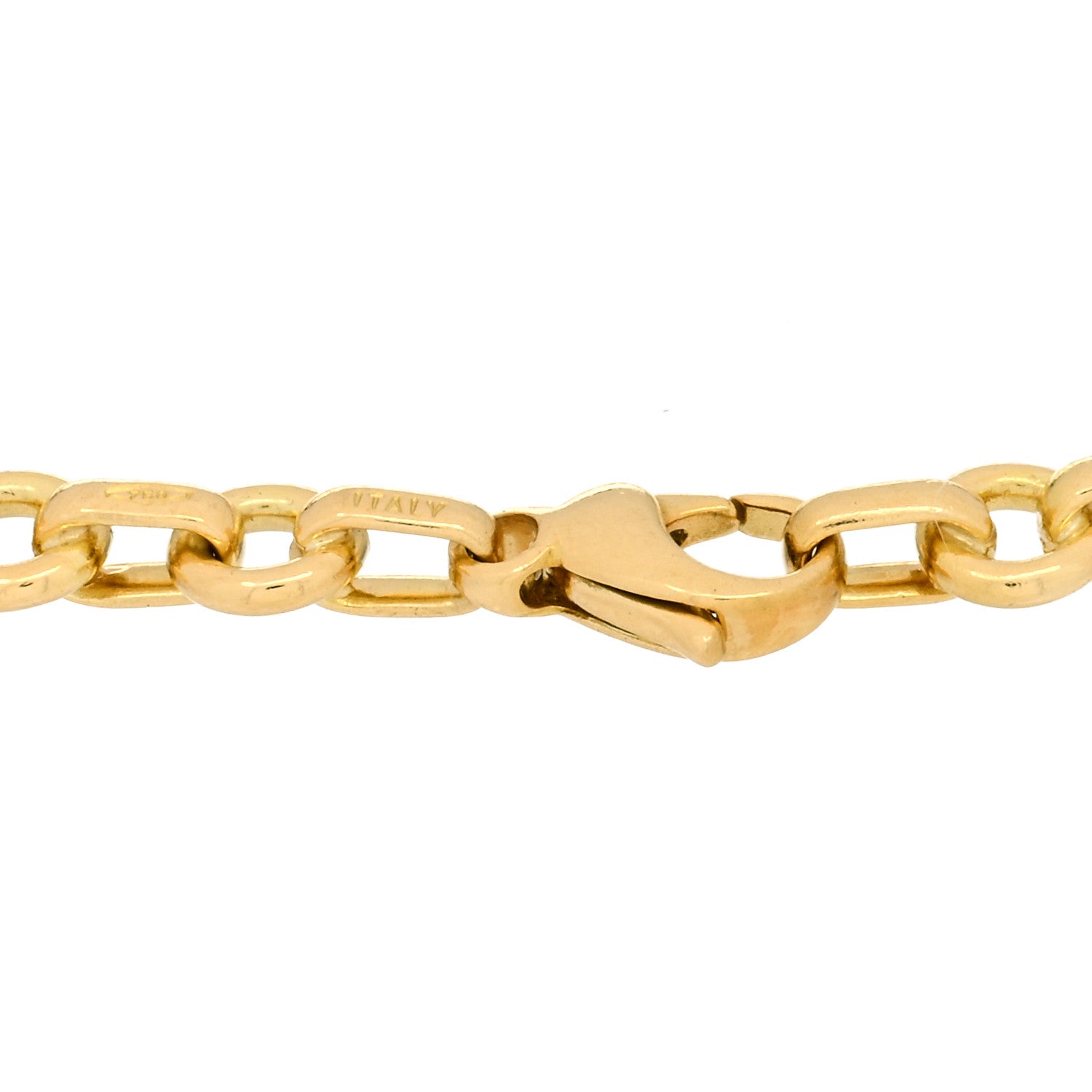 Tiffany 18K Yellow Gold Circle Link Chain Bracelet 3 of 3