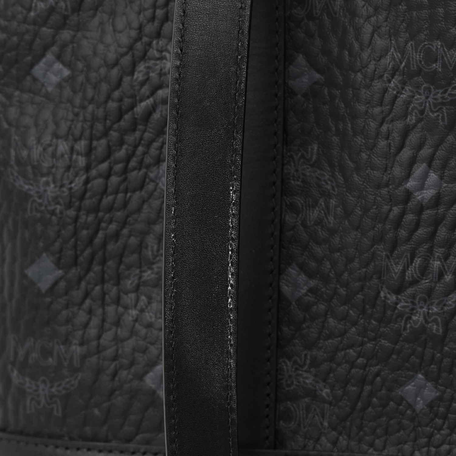 MCM Visetos Medium Delmy Shopper Tote Black 15 of 15
