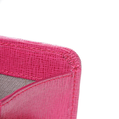 Fendi Zucca Spalmati Vitello Elite Tri-Fold Wallet Tobacco Ciclamino 8 of 10