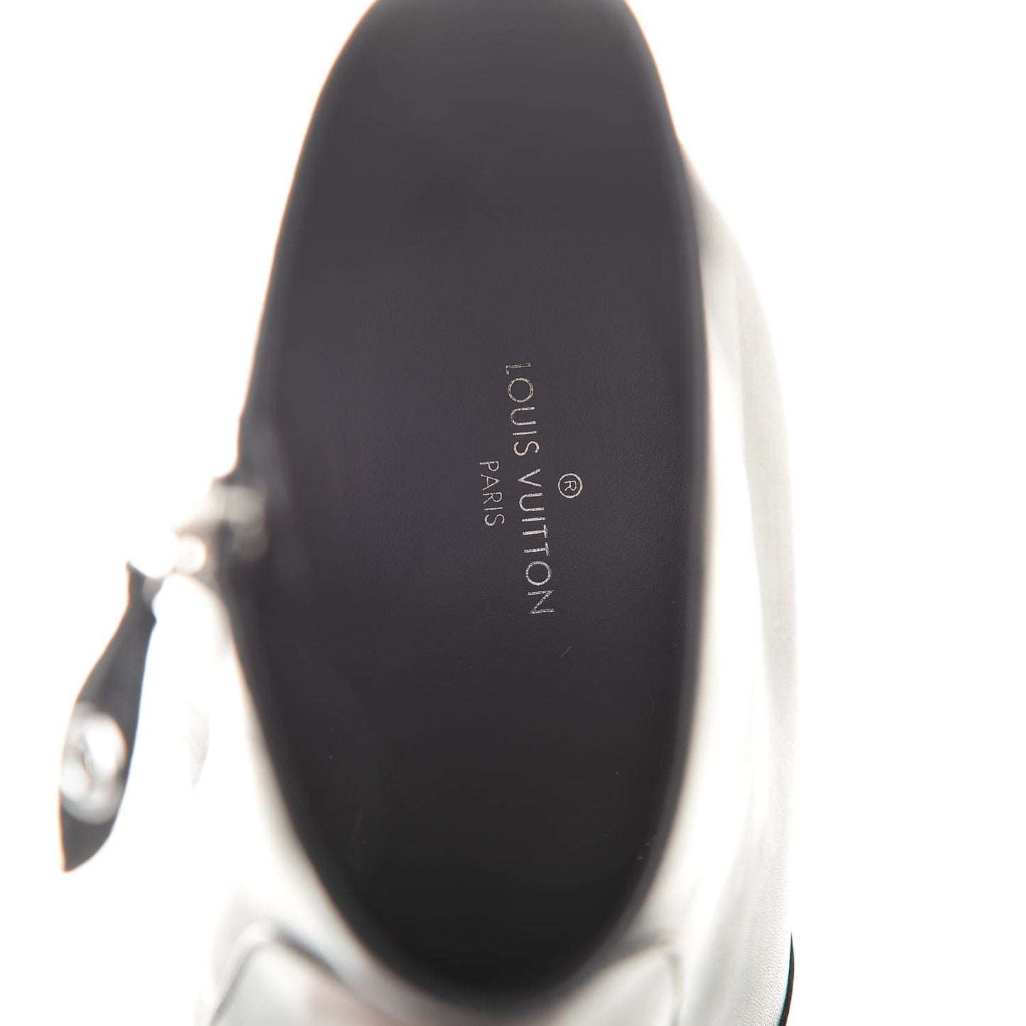 Lambskin Silver Light Ankle Boots 38 Black