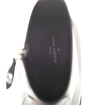 Louis Vuitton Lambskin Silver Light Ankle Boots 38 Black 6 of 8