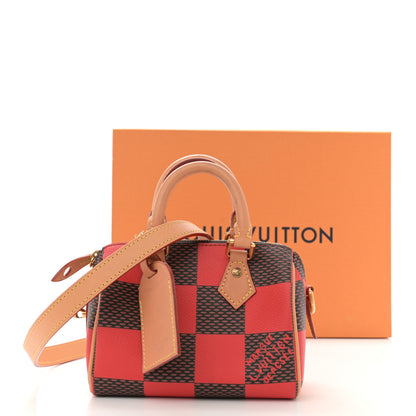 Louis Vuitton Damier Pop Speedy Bandouliere 18 Red 11 of 11