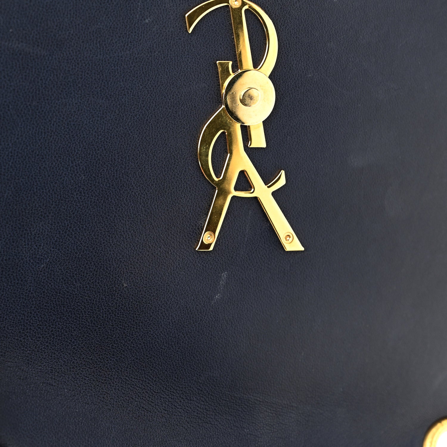 Saint Laurent Lambskin Matelasse Monogram Medium Vicky Chain Bag Blue 12 of 12