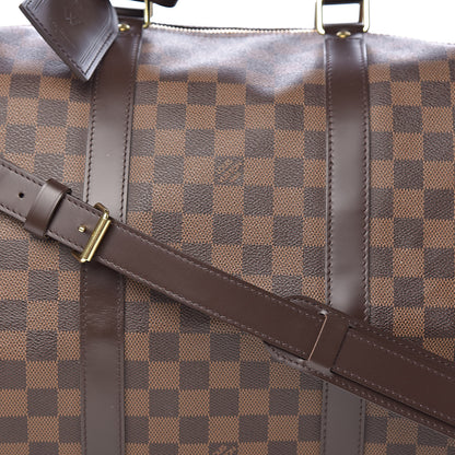 Louis Vuitton Damier Ebene Keepall Bandouliere 55 13 of 13