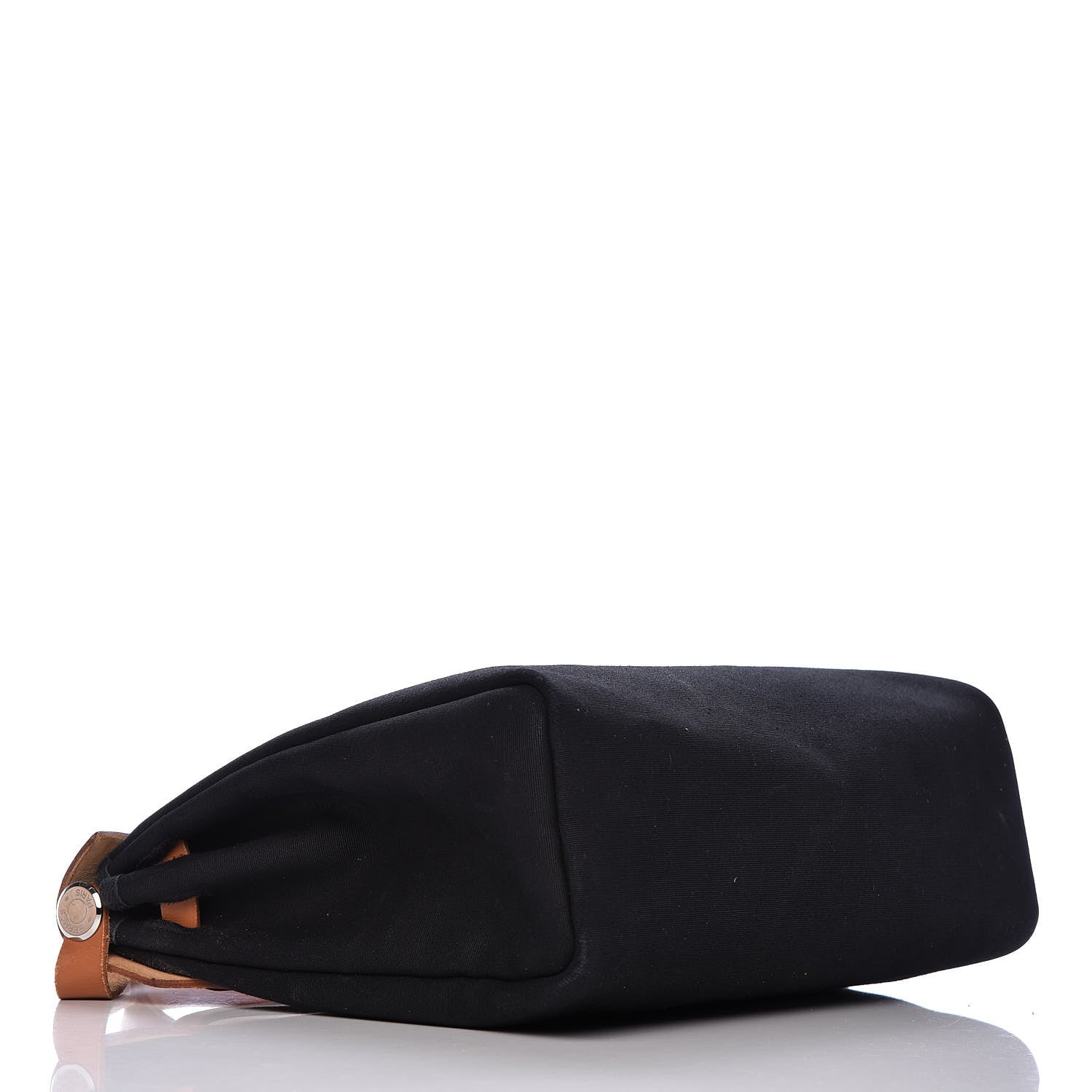 Hermes Toile Vache Calfskin Herbag 30 PM Black Natural 5 of 34