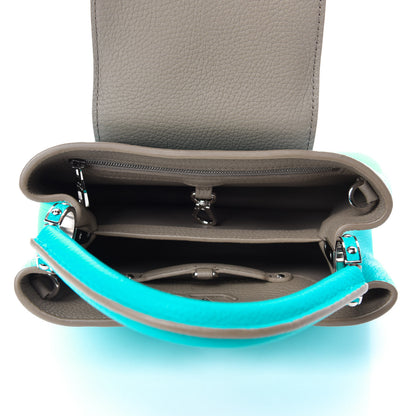 Louis Vuitton Taurillon Capucines BB Turquoise 5 of 9