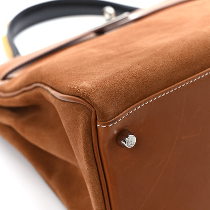 Hermes Barenia Grizzly Au Galop Kelly Retourne 32 Fauve 9 of 11