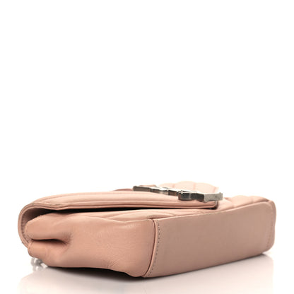 Saint Laurent Sheepskin Matelasse Monogram Classic Baby Chain Bag Pale Pink 4 of 10