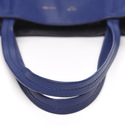 Celine Soft Grained Calfskin Medium Belt Cabas Phantom Indigo 7 of 16