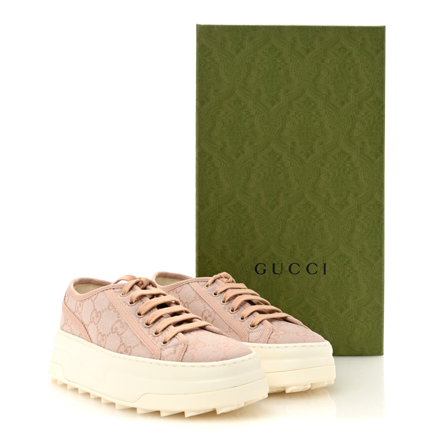 Gucci GG Monogram Womens 1977 Tennis Platform 52mm Sneakers 36 Skin Rose 9 of 9
