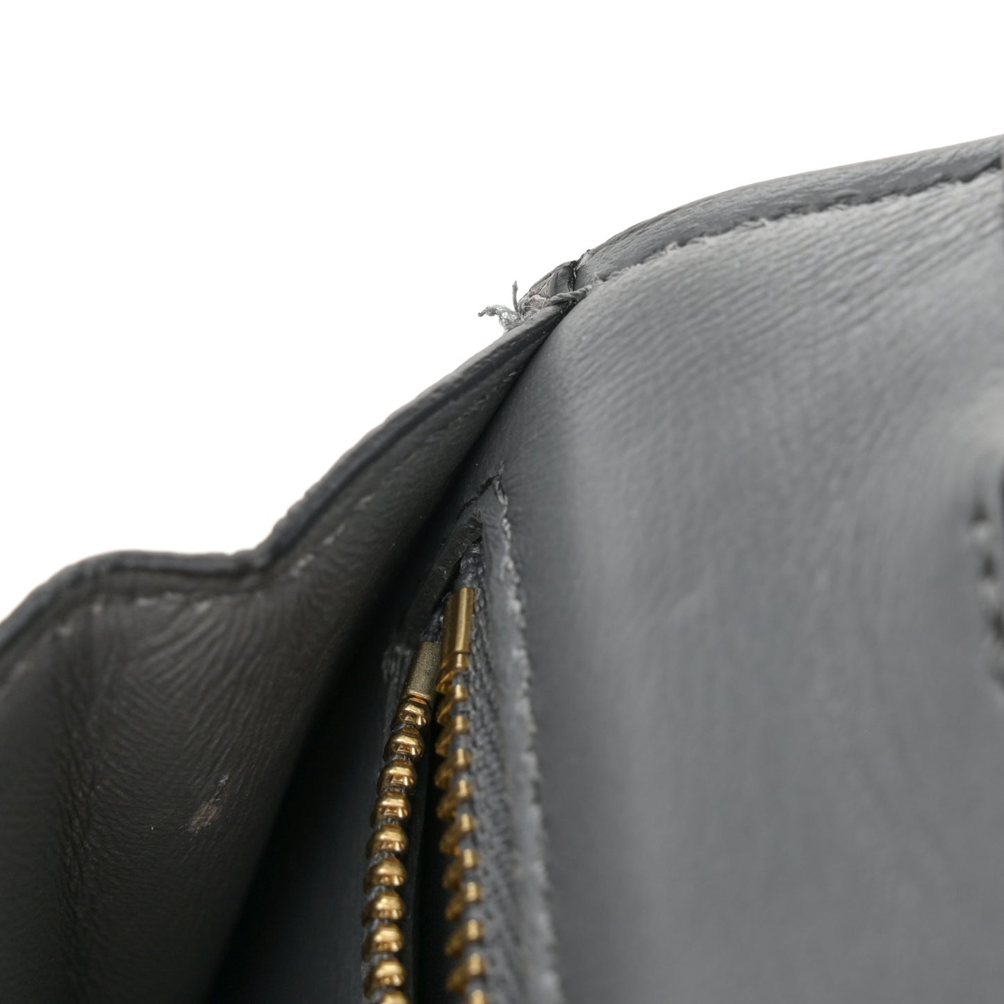 Lizard Small Classic Box Flap Bag Medium Grey