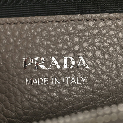 Prada Vitello Daino Soft Medium Double Zip Shoulder Bag Argilla 7 of 9