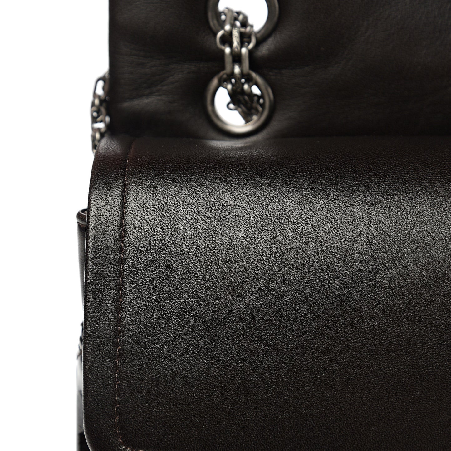 Distressed Patent Quilted 2.55 Reissue 227 Flap Black