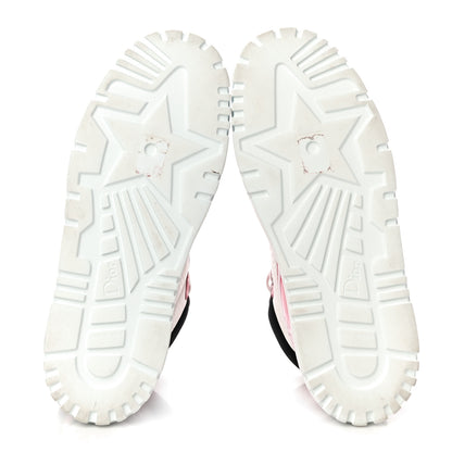 Christian Dior Nylon Calfskin Womens D-Player High Top Sneakers 39 Pink 5 of 14