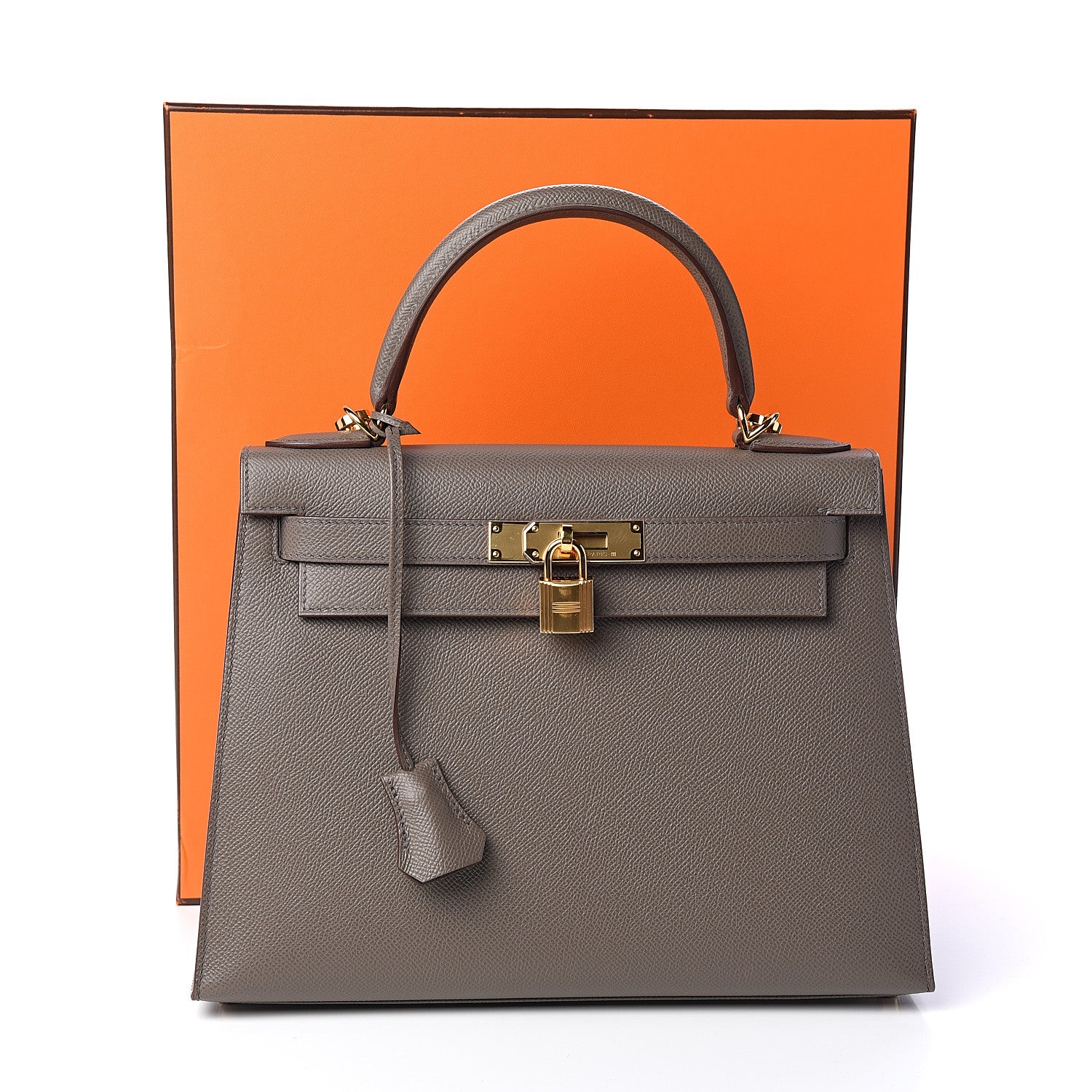 Hermes Epsom Kelly Sellier 28 Etain 10 of 10