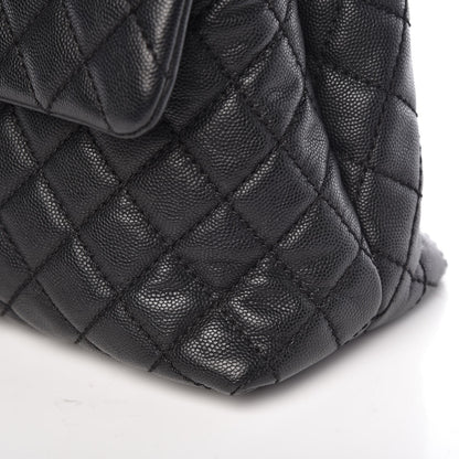 Chanel Caviar Quilted Medium Coco Handle Flap Black 9 of 11