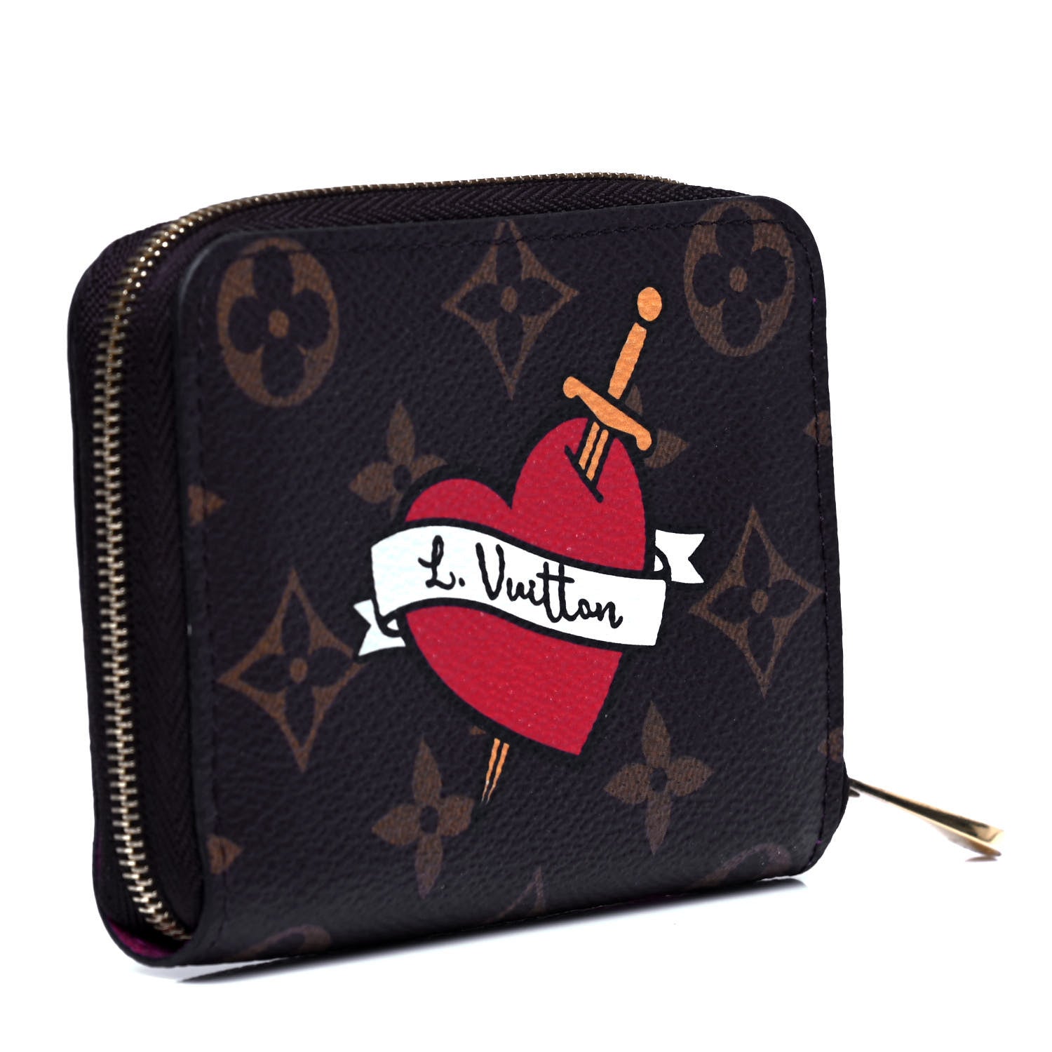 Louis Vuitton Monogram Travel Stickers Zippy Coin Purse 2 of 6