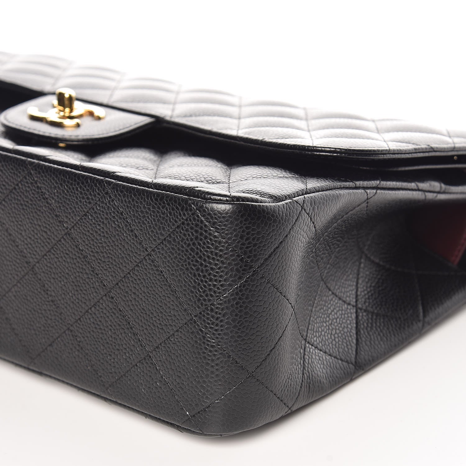 Chanel Caviar Quilted Jumbo Double Flap Black 9 of 9