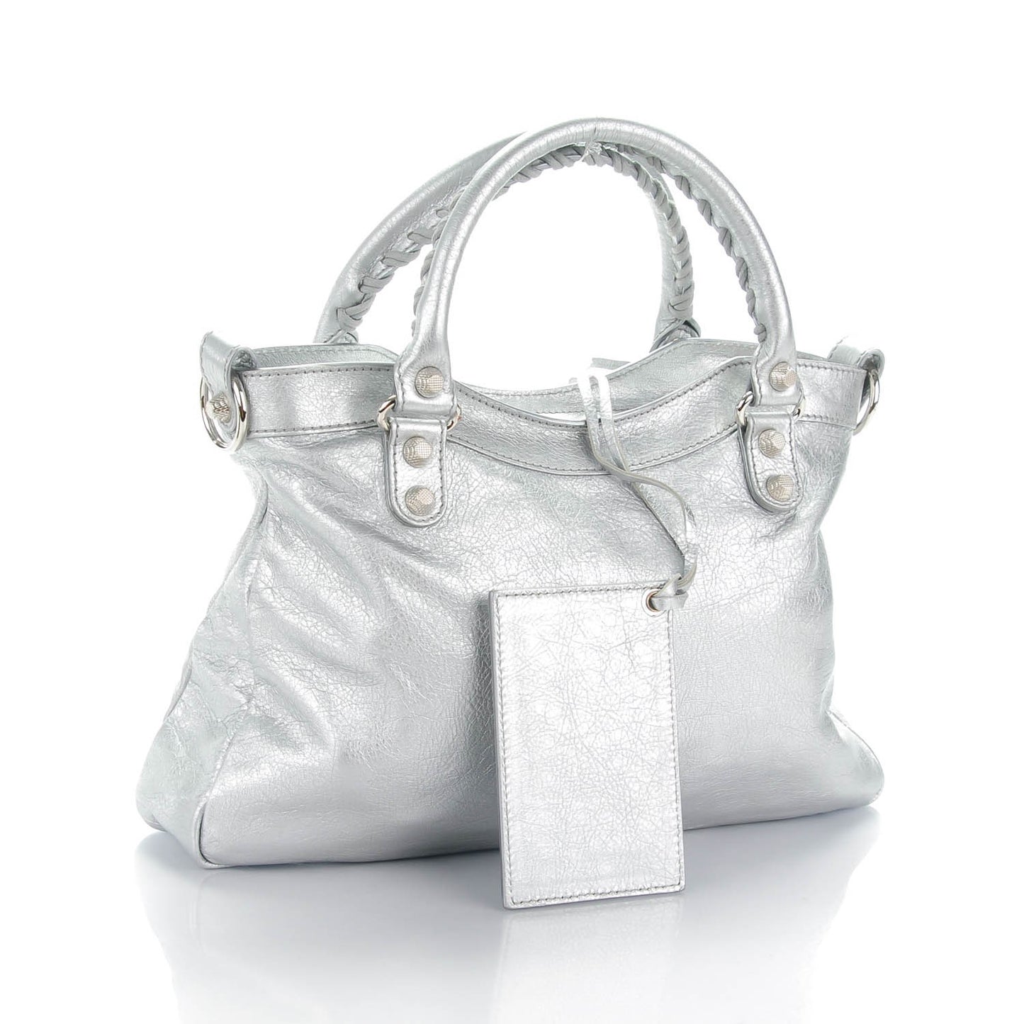 Agneau Giant 12 Silver Hardware Town Gris Aluminum