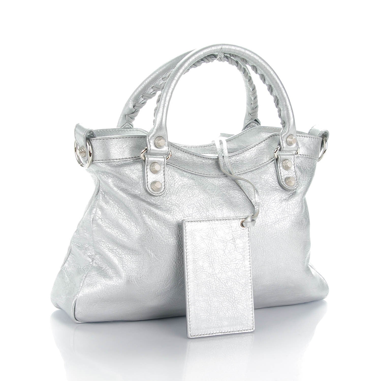 Balenciaga Agneau Giant 12 Silver Hardware Town Gris Aluminum 3 of 7