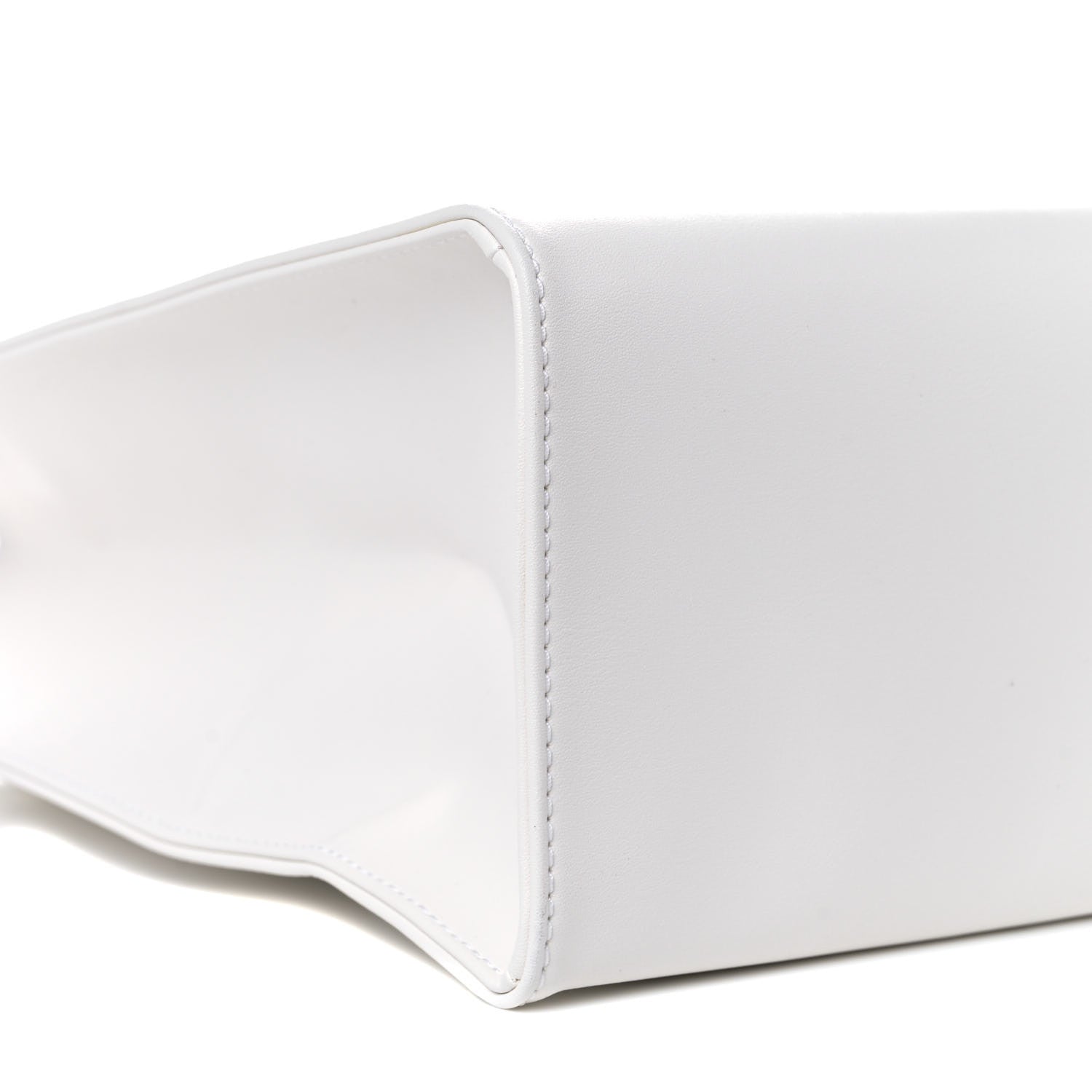 Telfar Vegan Leather Medium Shopping Bag White 8 of 9