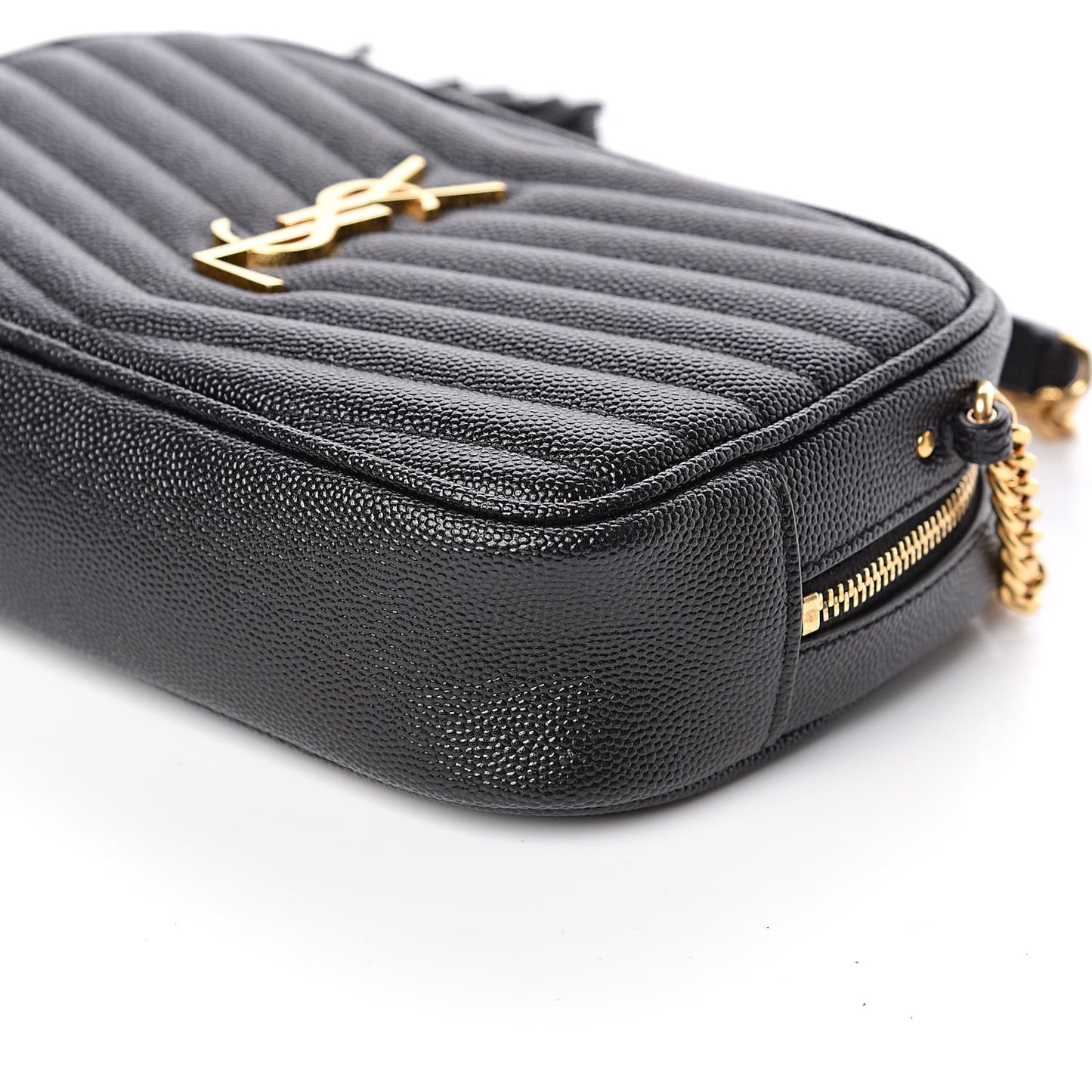Grain De Poudre Matelasse Monogram Mini Lou Camera Bag Black