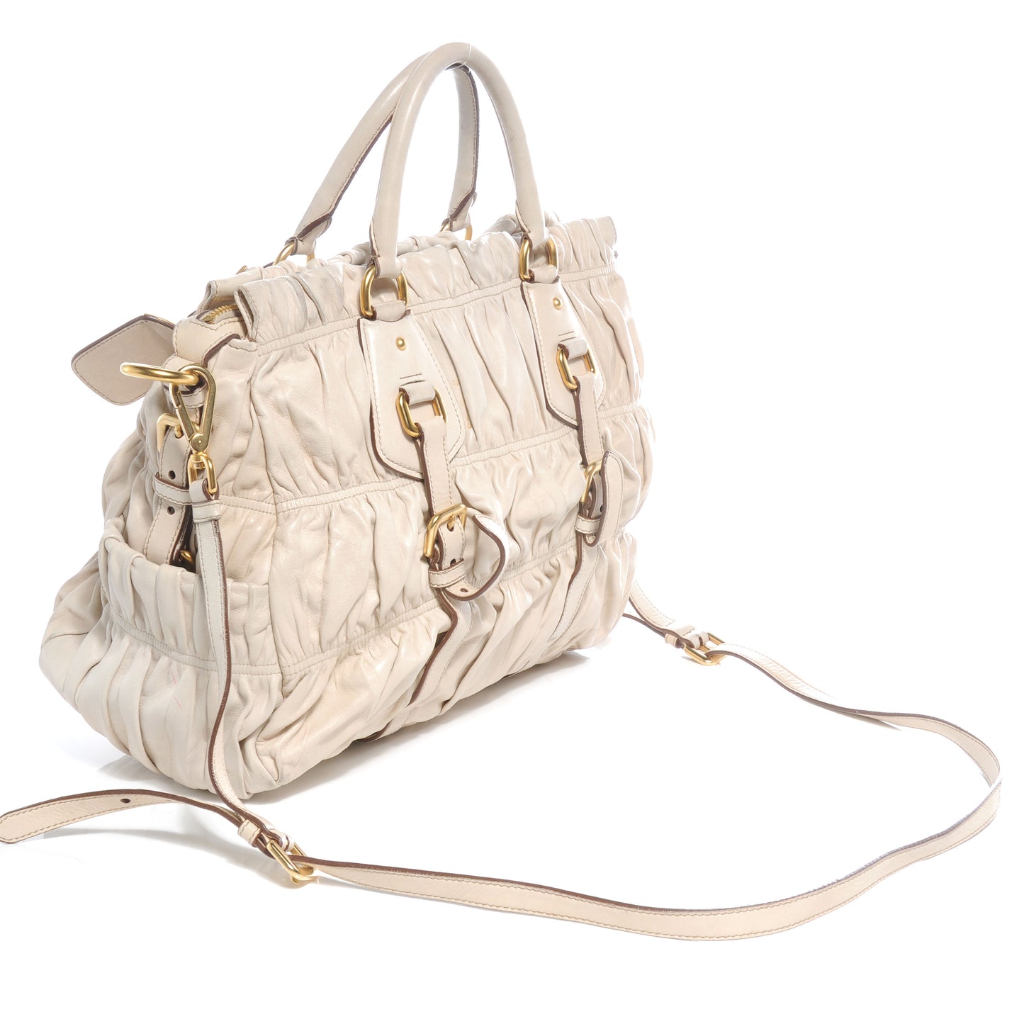 Nappa Gaufre Tote Platino