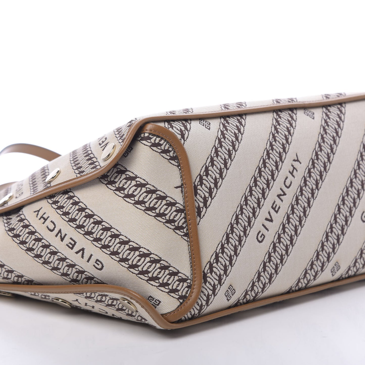 Canvas Jacquard Medium Bond Tote Beige
