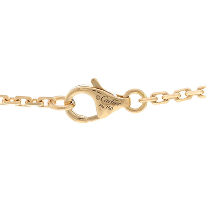 Cartier 18K Yellow Gold Diamond Interlocking LOVE Necklace 4 of 5