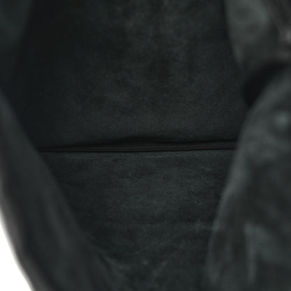 Gucci Calfskin Logo Drawstring Backpack Black 5 of 10