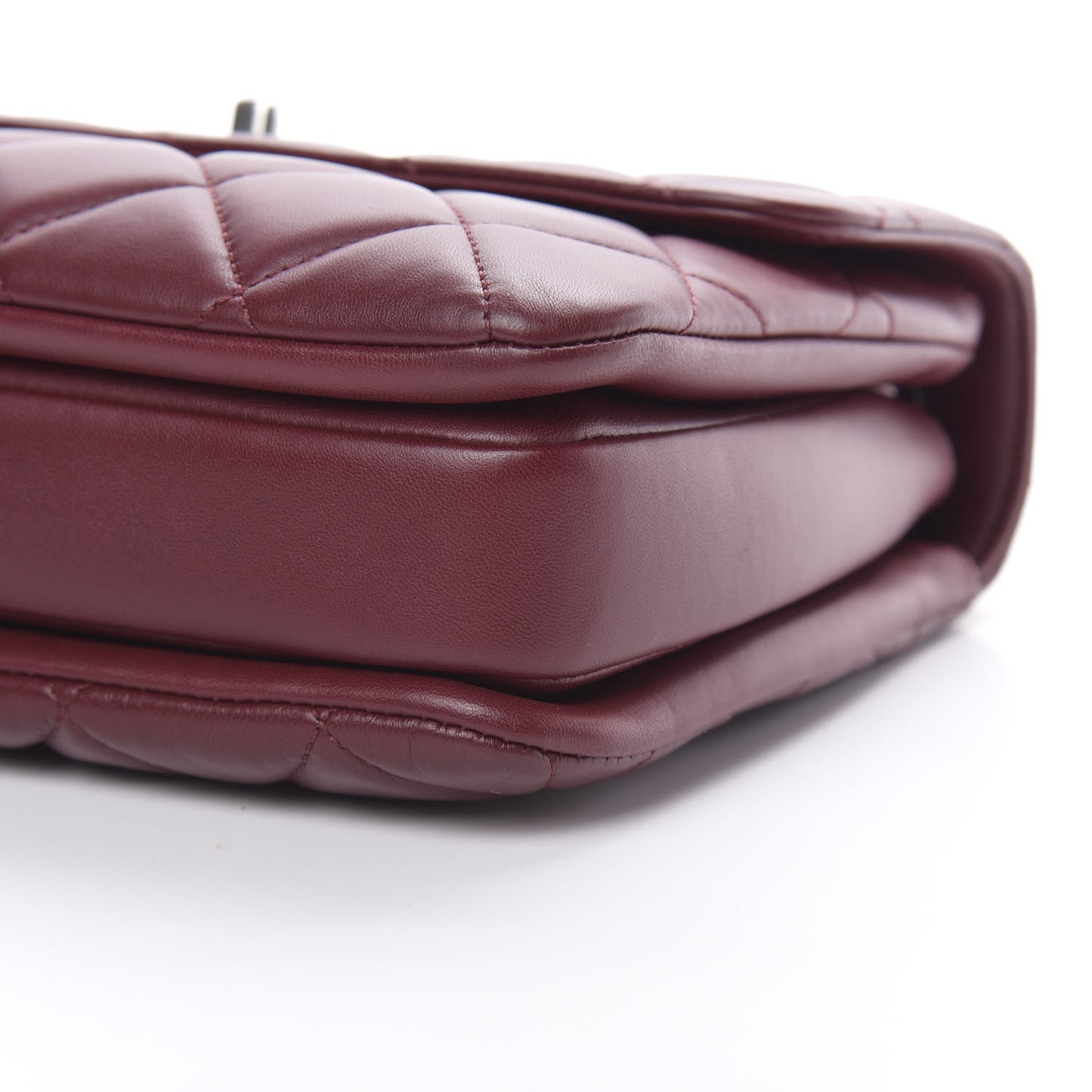 Lambskin Quilted Small Trendy CC Flap Dual Handle Bag Red